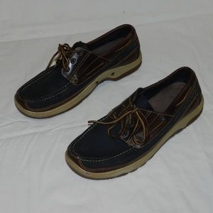 Orvis Deck Shoe Boat Shoe Navy Brown 9M Mens